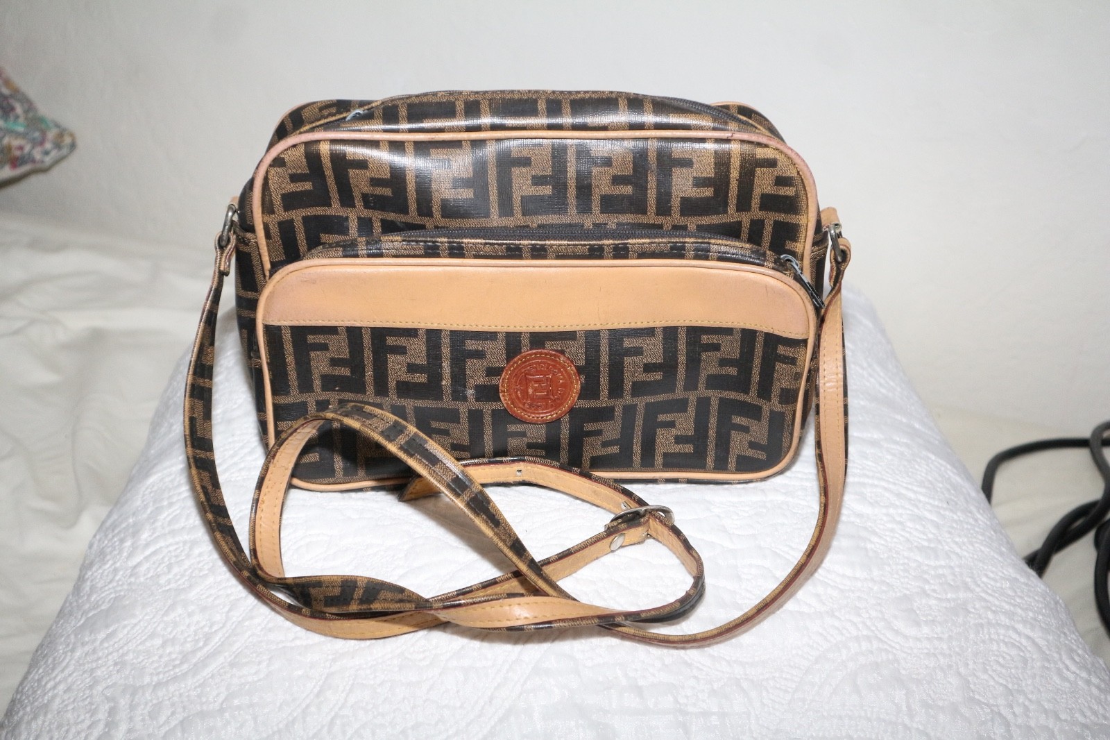 FENDI vintage Zucca logo shoulder bag