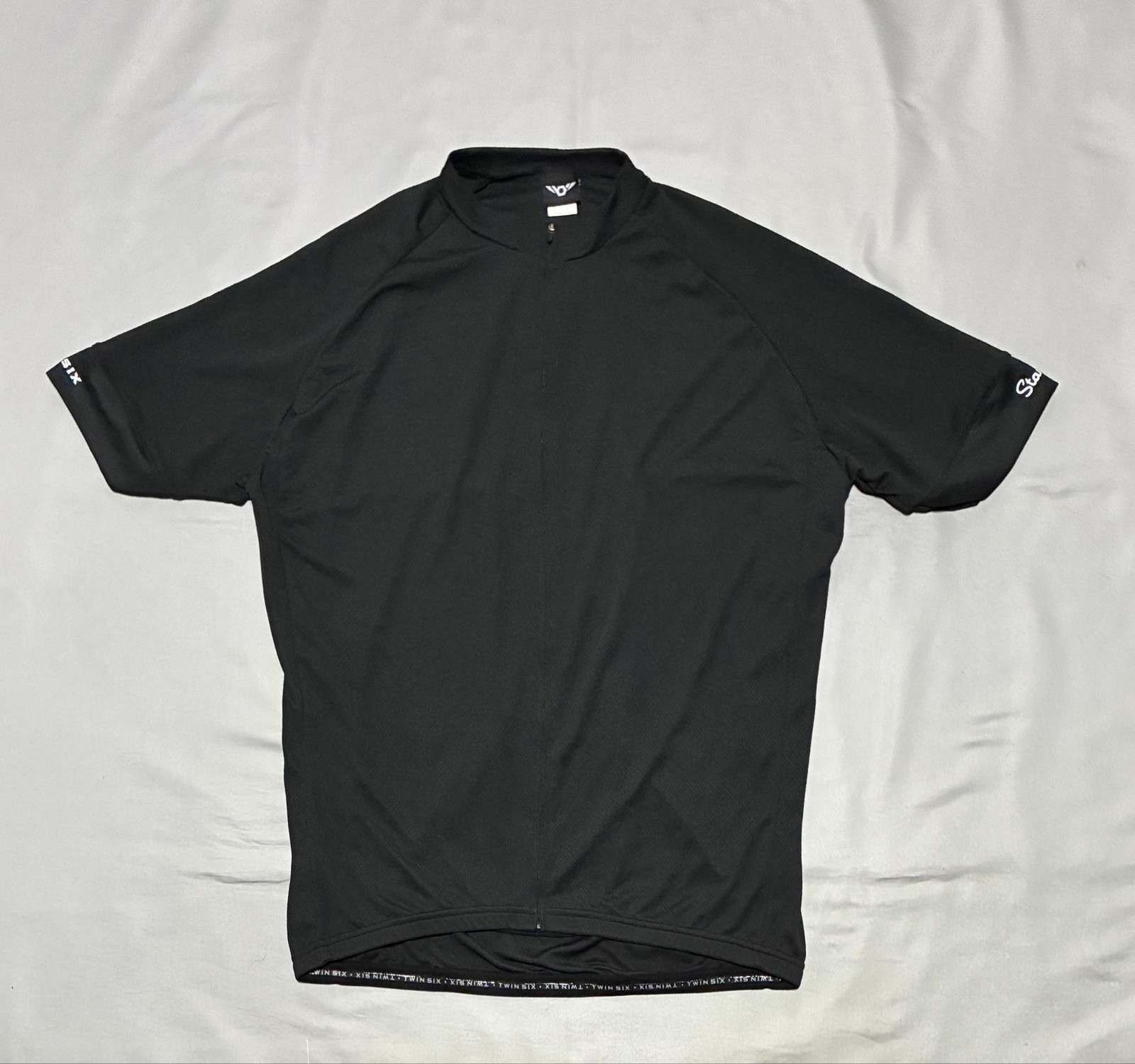 Twin Six Cycling Jersey Mens 2XL Black Full Zip Short Sleeve Standard Genesis