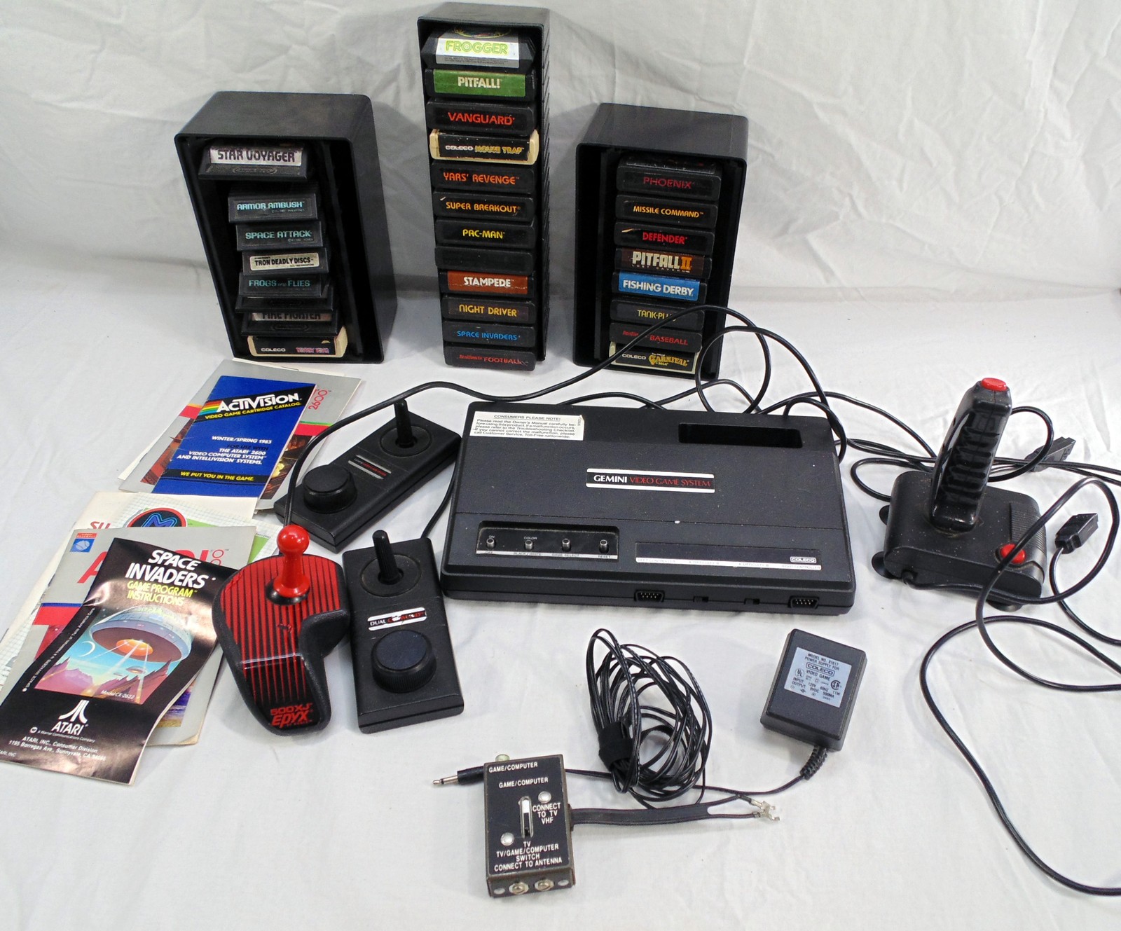 Vintage Gemini Coleco 2510 Video Game System 28 Games Home Console Frogger Vintage Gemini Coleco 2510 Video Game System 28 Games Home Console Frogger