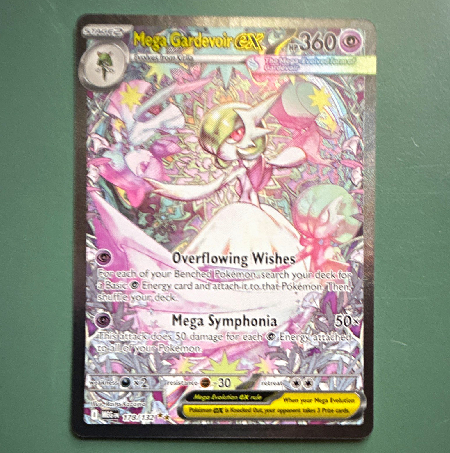 Pokemon TCG Mega Gardevoir EX ME01 178/132 Ultra Rare Full Art Holo EN 2016 Pokemon TCG Mega Gardevoir EX ME01 178/132 Ultra Rare Full Art Holo EN 2016