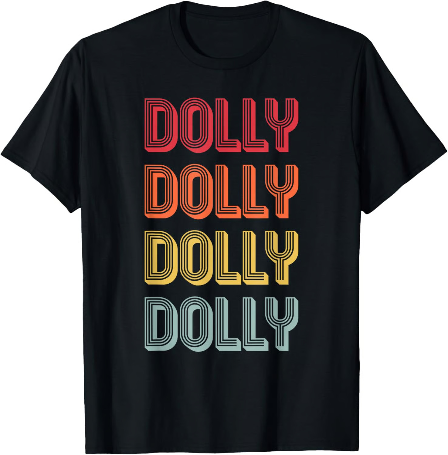 DOLLY Gift Name Personalized Retro Vintage 80s 90s Birthday T-Shirt