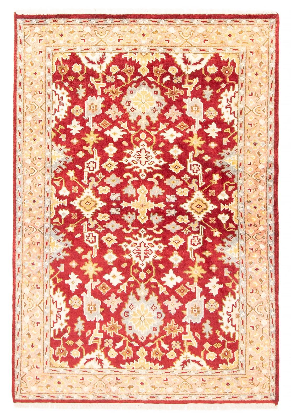 Vintage Traditional Hand-Knotted Area Rug 4'0