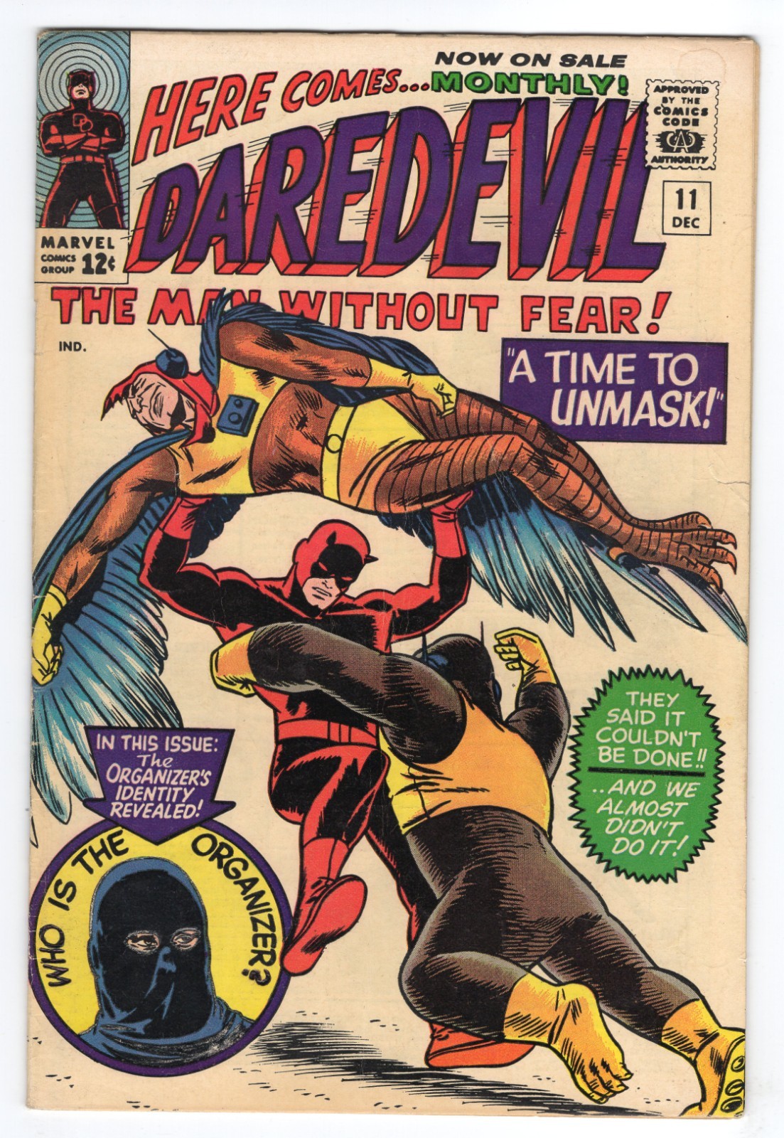 Daredevil 11 1965 Marvel Comics VG+ 4.5 Organizer Ape-Man Cat-Man Karen Page