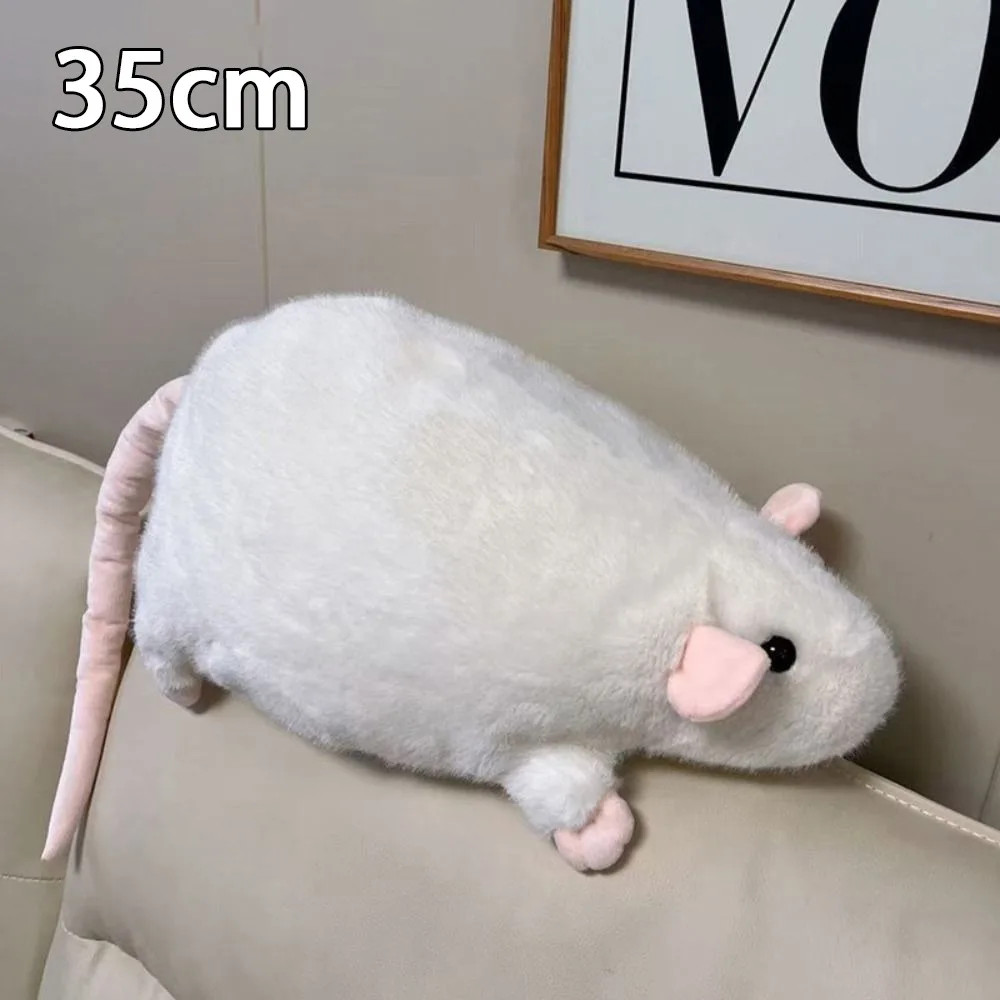 Cute 35/50Cm Mouse Doll Plush Oversized Flower Branch Rat Doll Cartoon Soft Anim