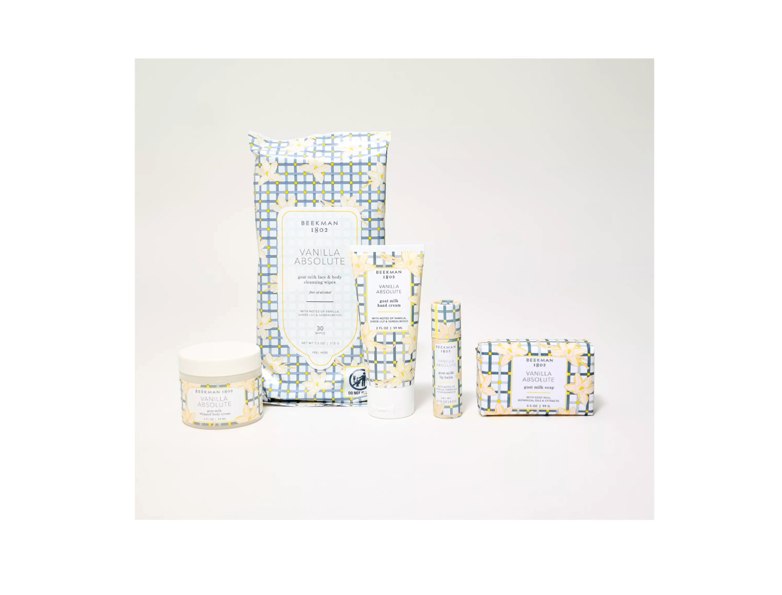 Beekman 1802 On-the-Go Goat Milk Bath & Body 5pc Collection - Vanila Absolute