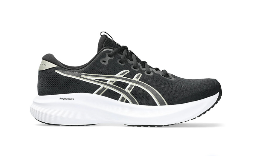 ASICS Gel-Excite 11 Men\'s Black  White Running Shoes AMPLIFOAM 1011C080
