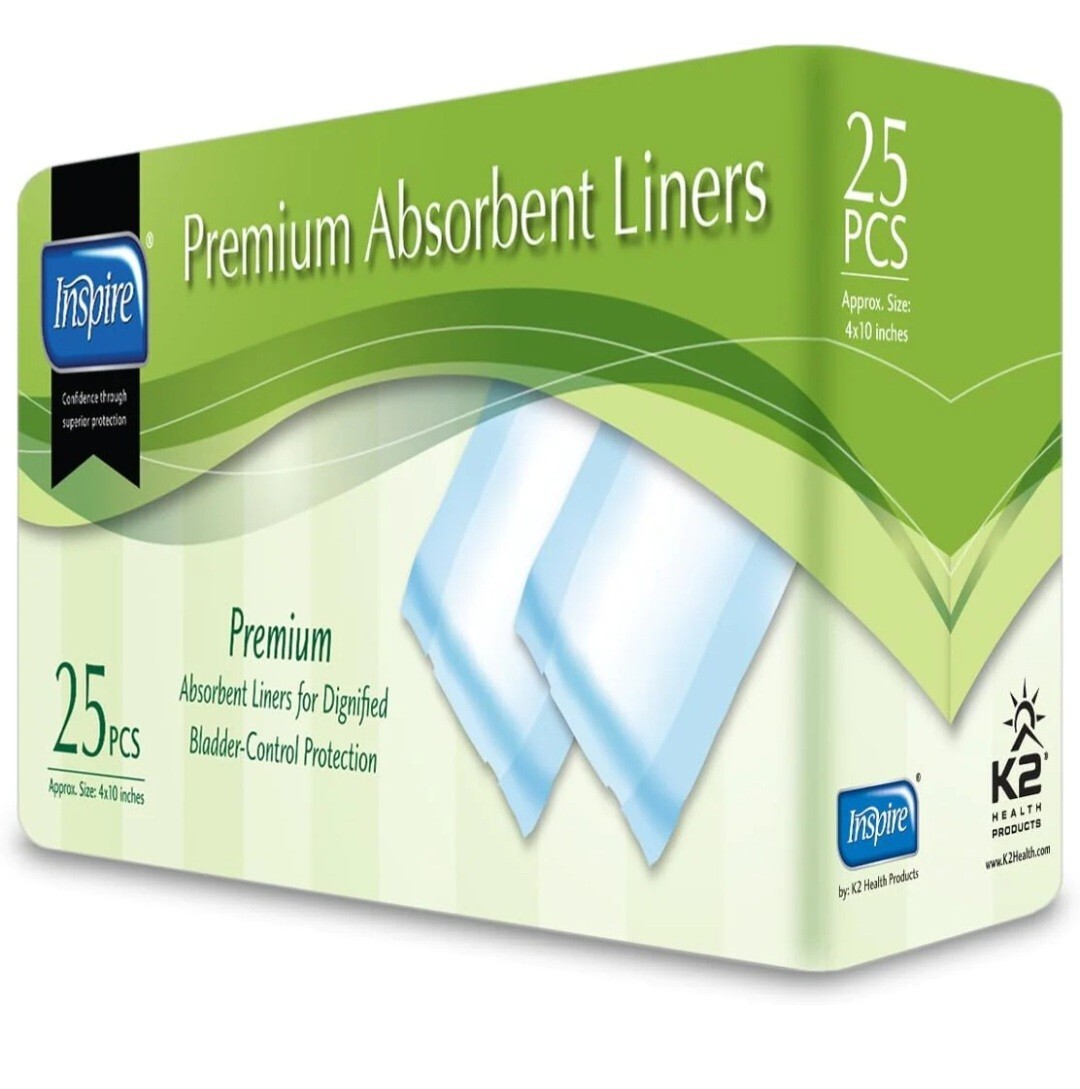 10-Pack Inspire Premium Absorbent Liners (250 Count) 10-Pack Inspire Premium Absorbent Liners (250 Count)