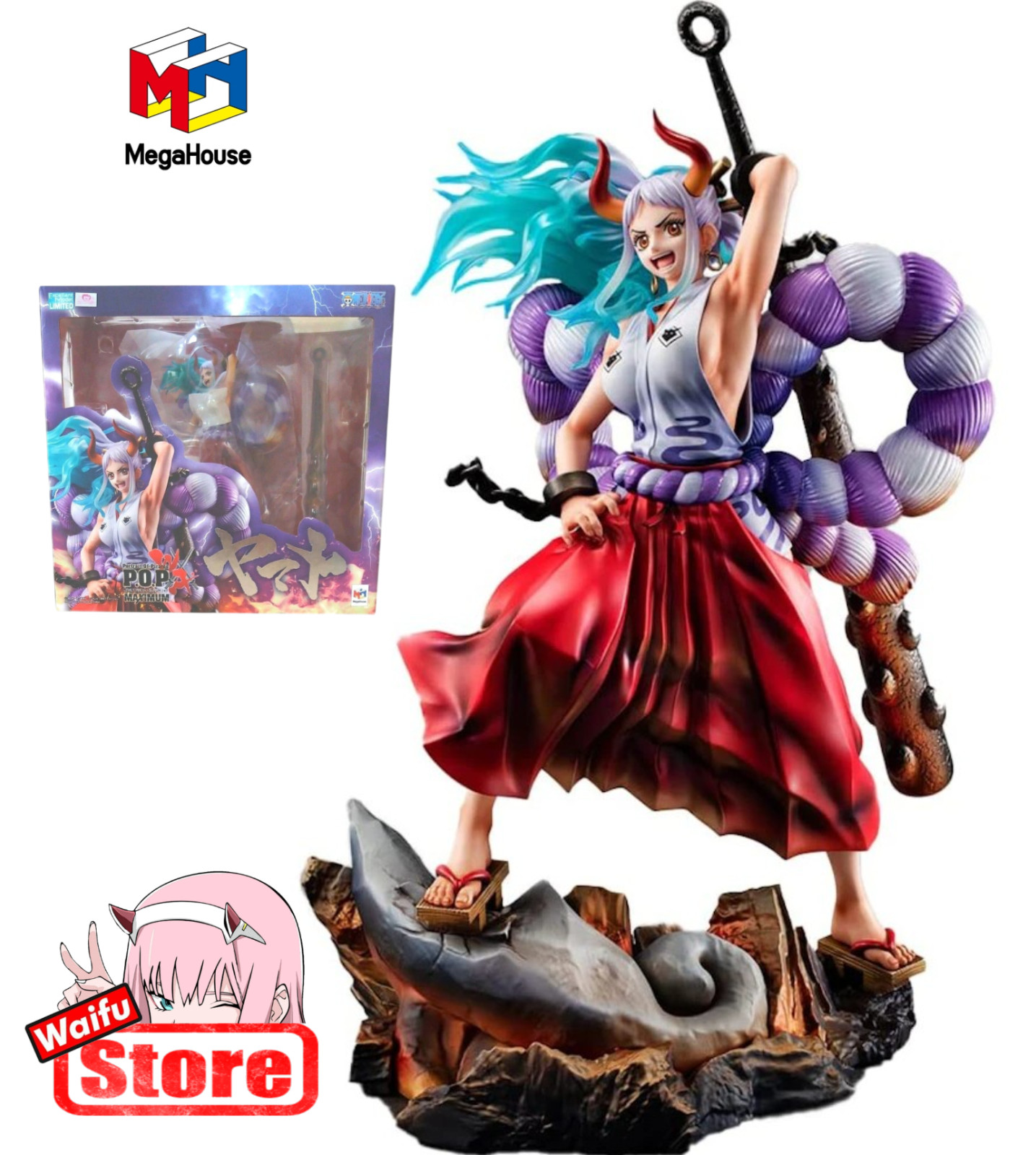 Yamato One Piece POP Portrait Of Pirates WA-MAXIMUM Rerun Megahouse NEW SEALED