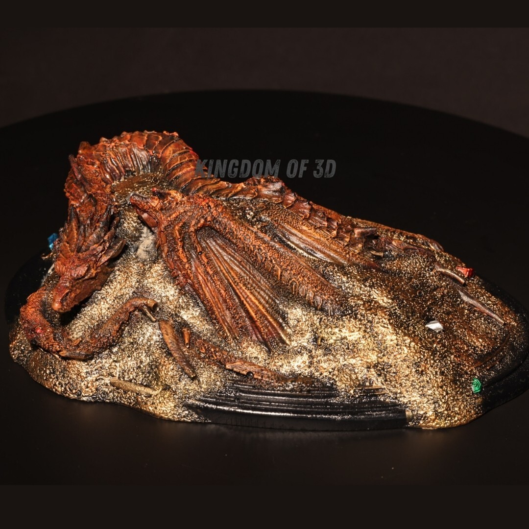 Smaug Lotr statue, Lord of the rings Figurines, Fan Decor Gift, Resin, Hobbit
