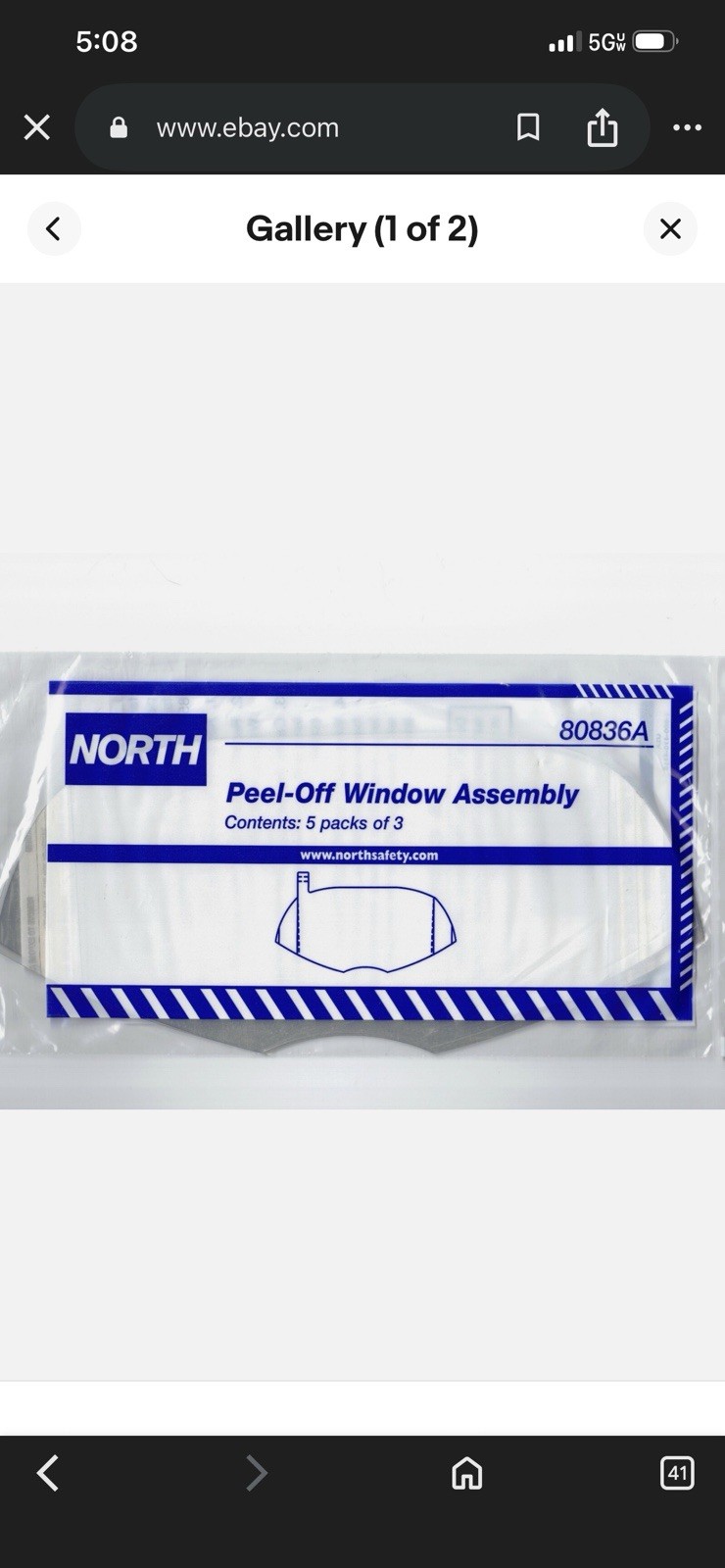 Honeywell North 80836A Peel-Aways-Full Face(15 Per Pack)MUST BUY 5 packs or more Honeywell North 80836A Peel-Aways-Full Face(15 Per Pack)MUST BUY 5 packs or more