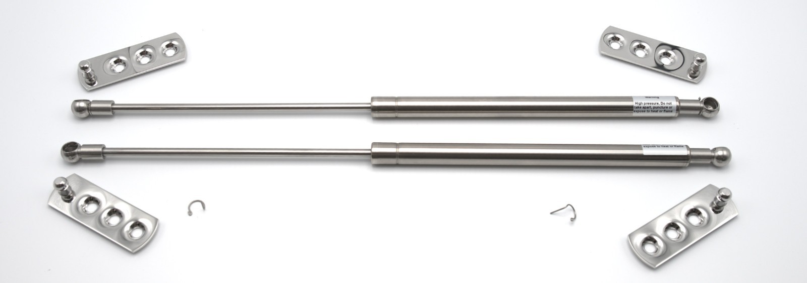 1955~1957 Chevy Sedan Delivery Liftgate Gas Strut Supports (Stainless) 1955~1957 Chevy Sedan Delivery Liftgate Gas Strut Supports (Stainless)