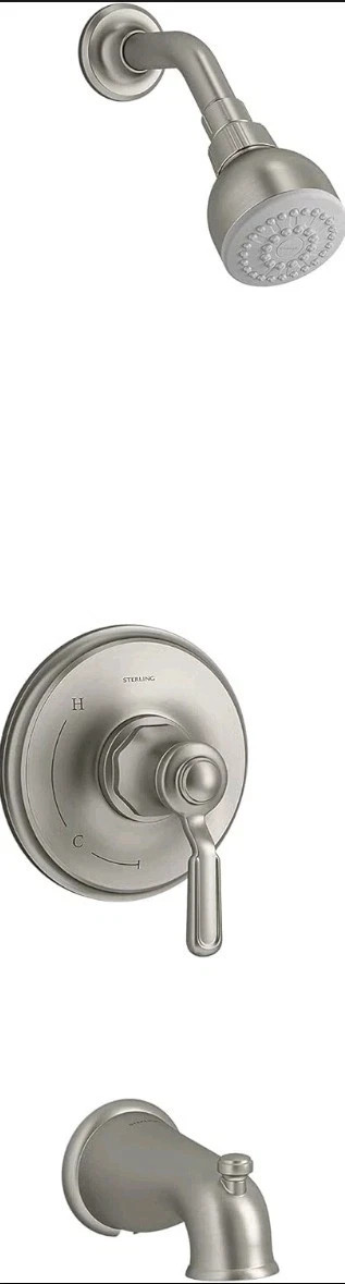 Kohler Sterling Ludington Tub and Shower Trim Package 1.75 GPM Brushed Nickel Kohler Sterling Ludington Tub and Shower Trim Package 1.75 GPM Brushed Nickel