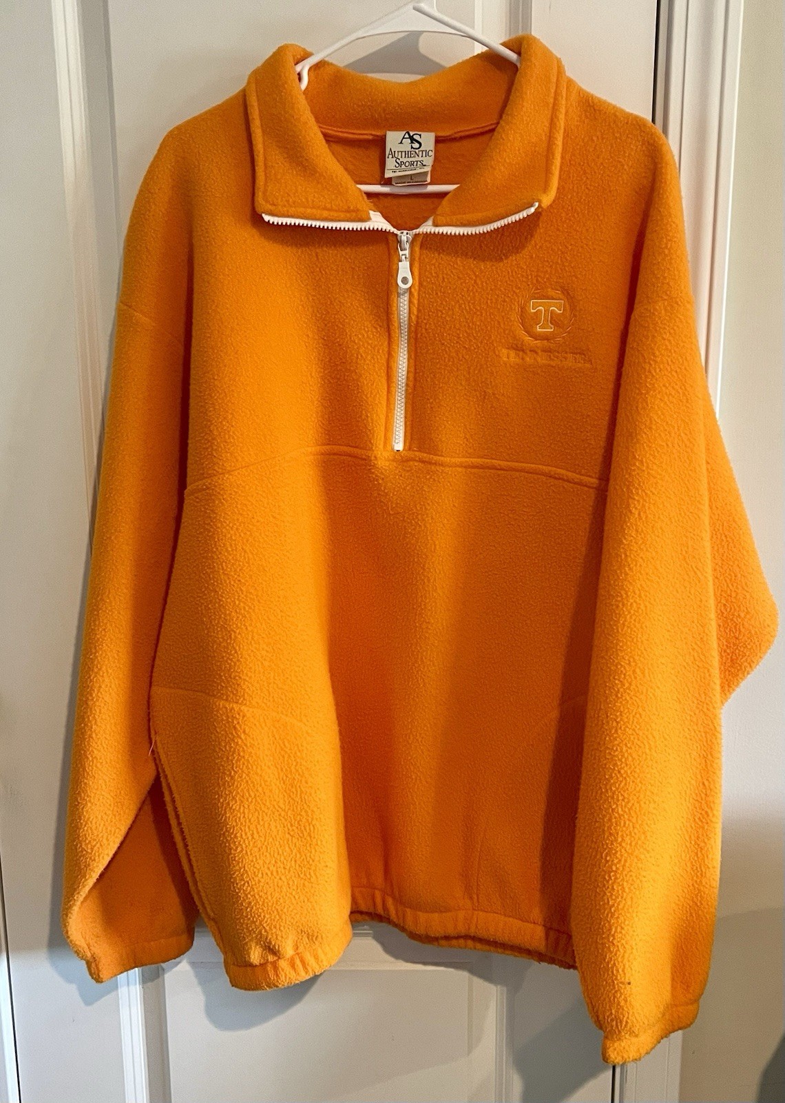 Vintage Tennessee Vols Orange NCAA College Football 1/4 Zip Pullover Jacket
