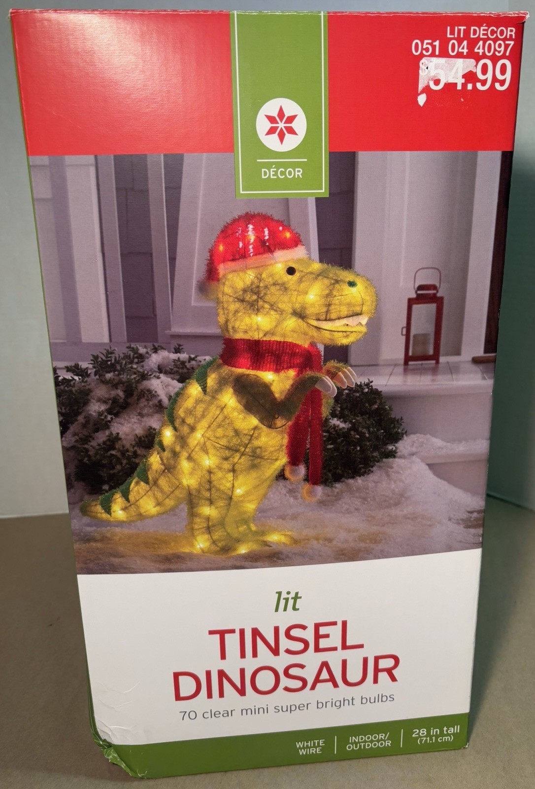 Wondershop Tinsel Dinosaur 28in Christmas Decor 2015 Retired Light Up Target NEW Wondershop Tinsel Dinosaur 28in Christmas Decor 2015 Retired Light Up Target NEW