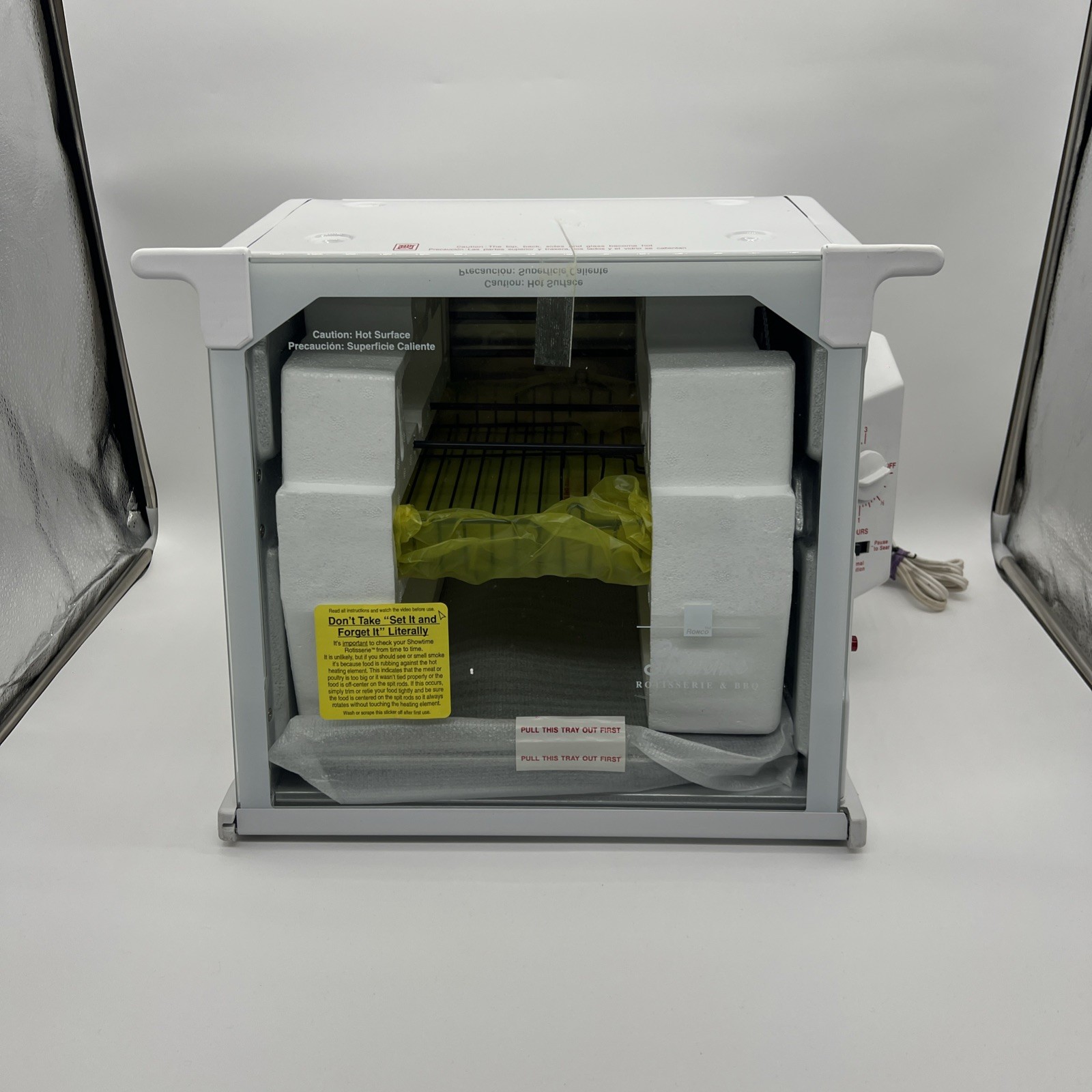 Ronco Showtime Model 4000 Full Size Rotisserie & BBQ-Please read description - Ronco Showtime Model 4000 Full Size Rotisserie & BBQ-Please read description -