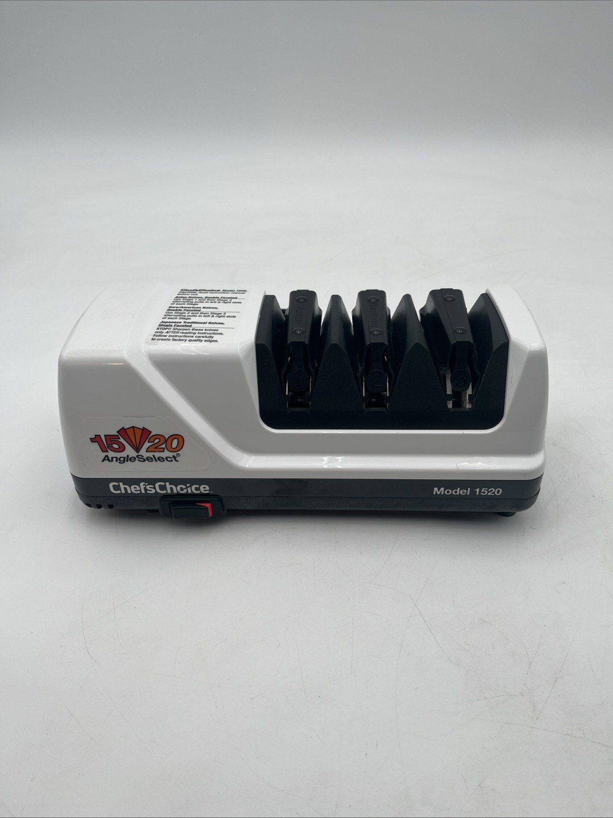 Chef\'s Choice 1520 Angle Select Electric Knife Sharpener Diamond 3 Stages Tested Chef\'s Choice 1520 Angle Select Electric Knife Sharpener Diamond 3 Stages Tested