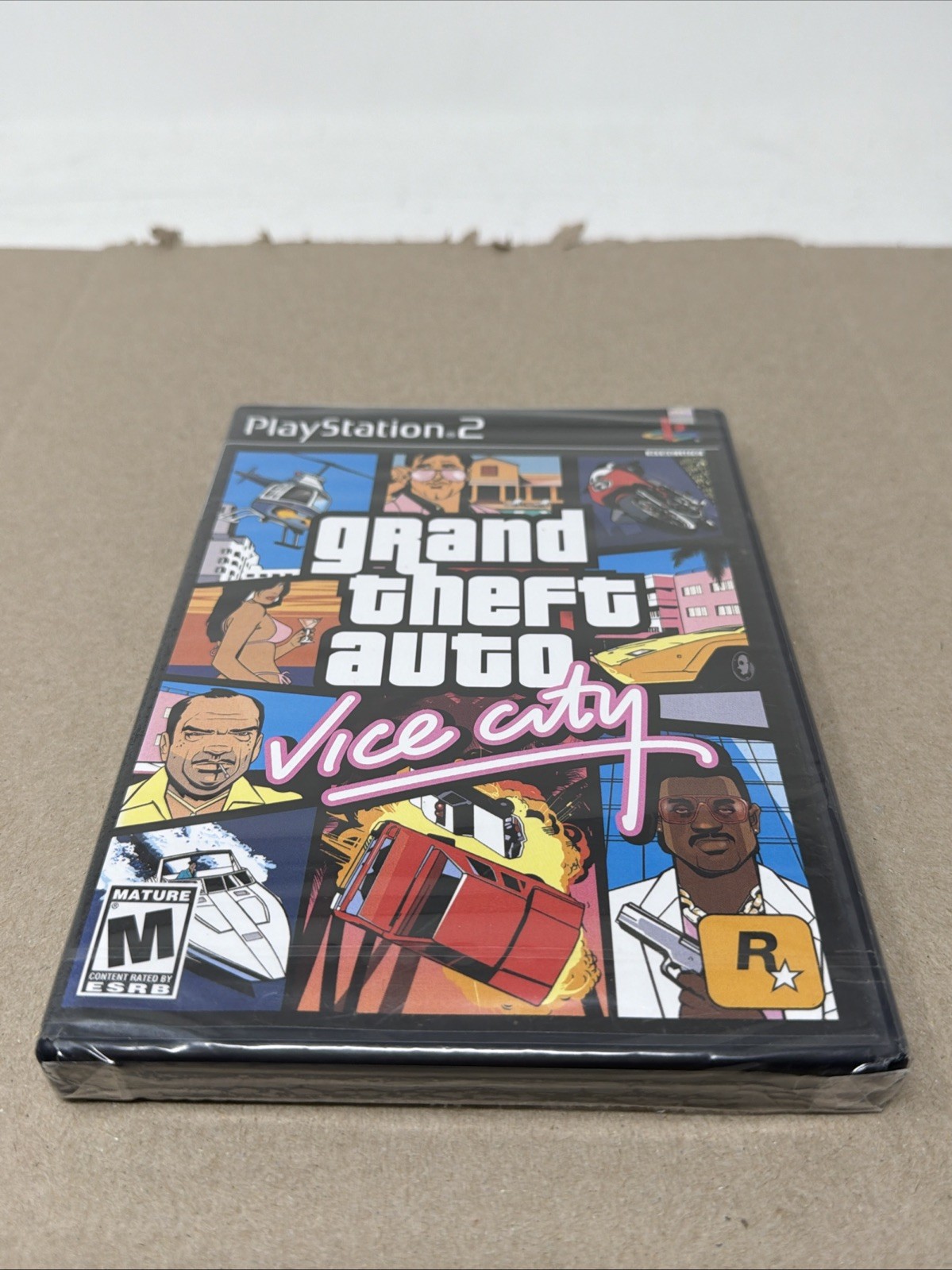 Grand Theft Auto Vice City PS2   Black Label FIRST PRINT Seal Damage