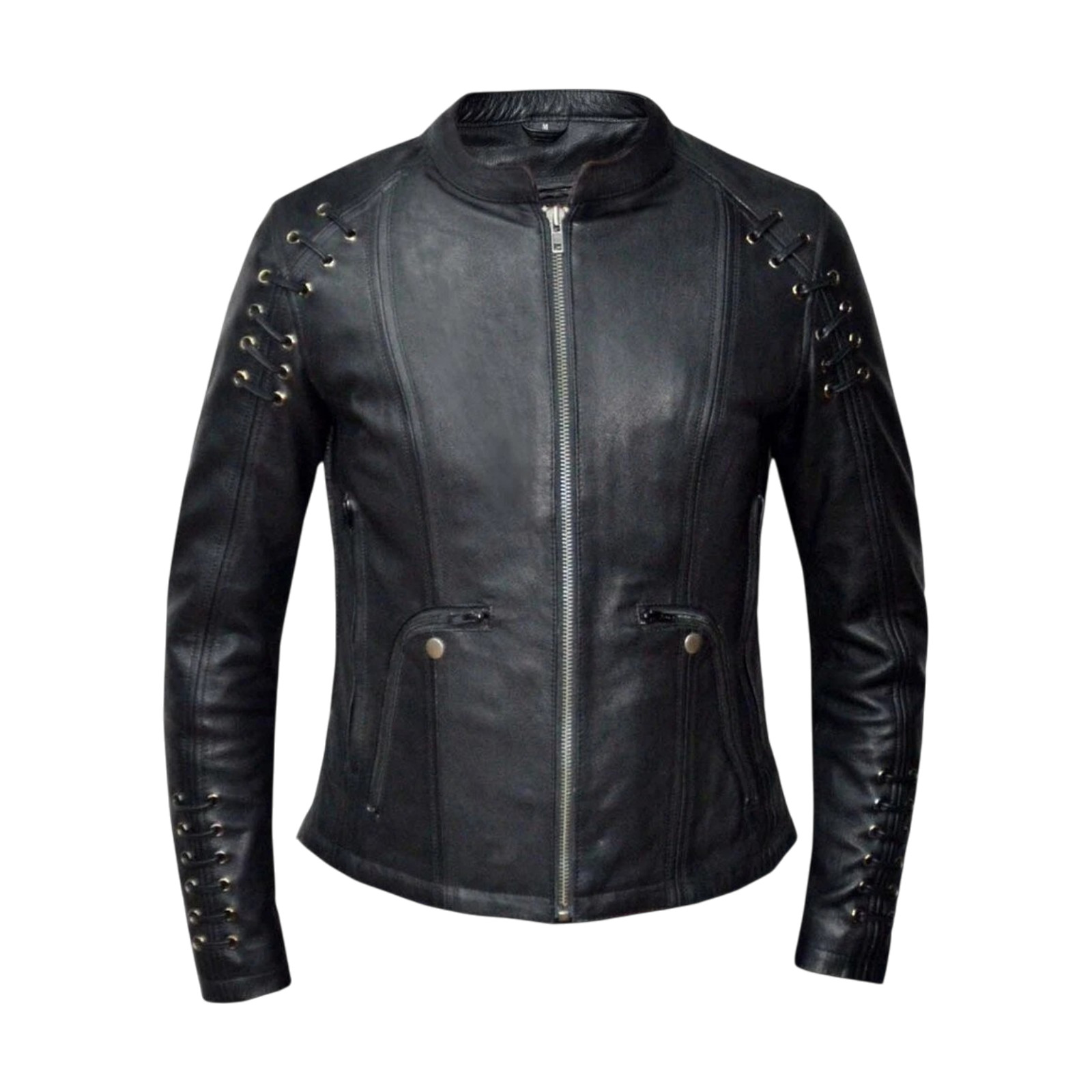 Title: Unik International Women’s Black Lambskin Leather Riding Jacket Medium