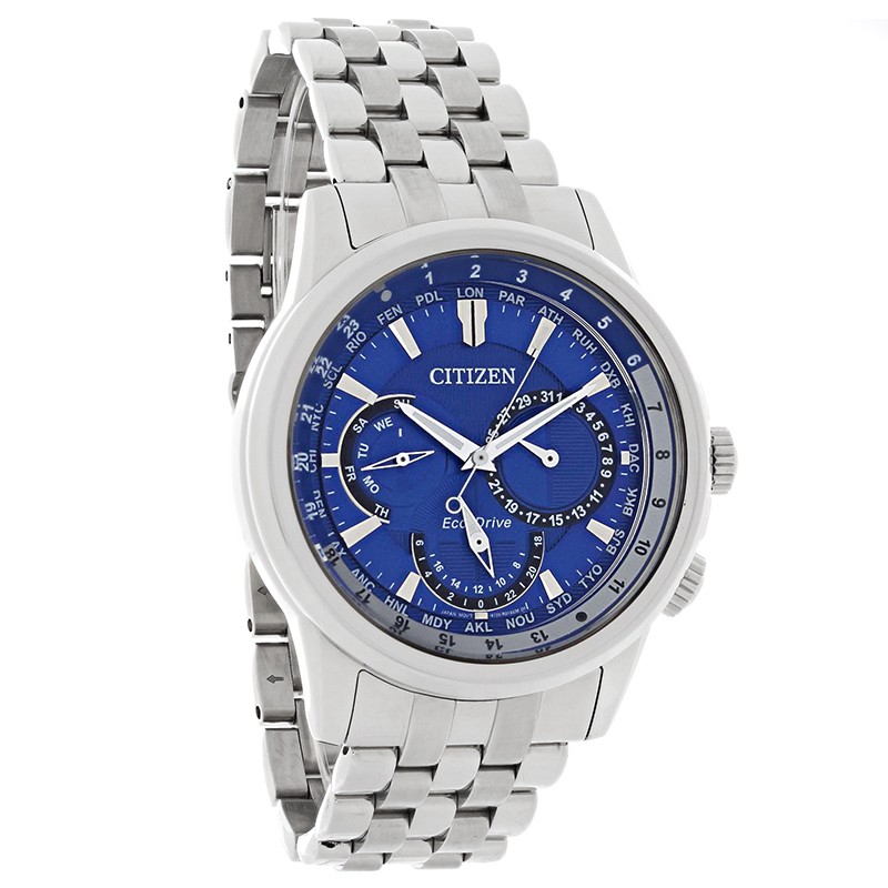Citizen Eco-Drive Calendrier Men\'s Calendrier Blue Dial Watch BU2021-51L
