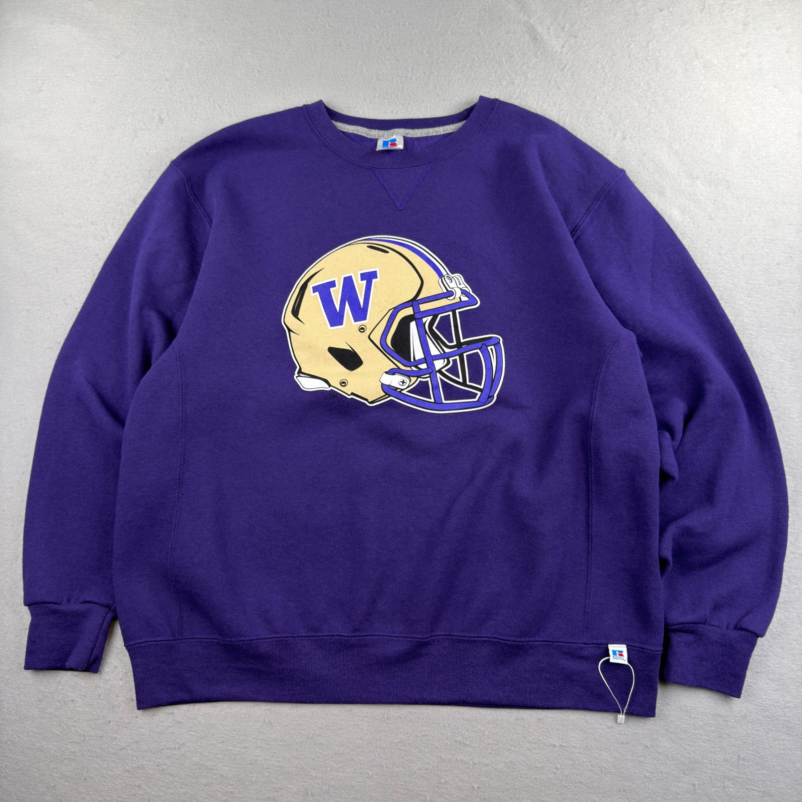 Vintage Russell Athletic Washington Huskies Sweatshirt Men XL Purple V Notch Y2K Vintage Russell Athletic Washington Huskies Sweatshirt Men XL Purple V Notch Y2K