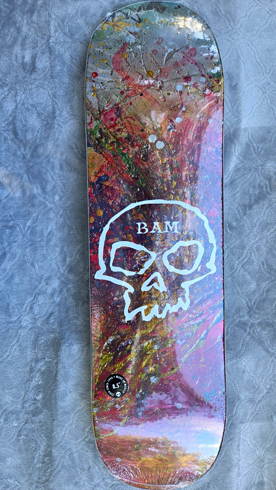 Zero BAM Bam Margera Skull Theme Graphic Skateboard Deck 8.5\ Zero BAM Bam Margera Skull Theme Graphic Skateboard Deck 8.5\