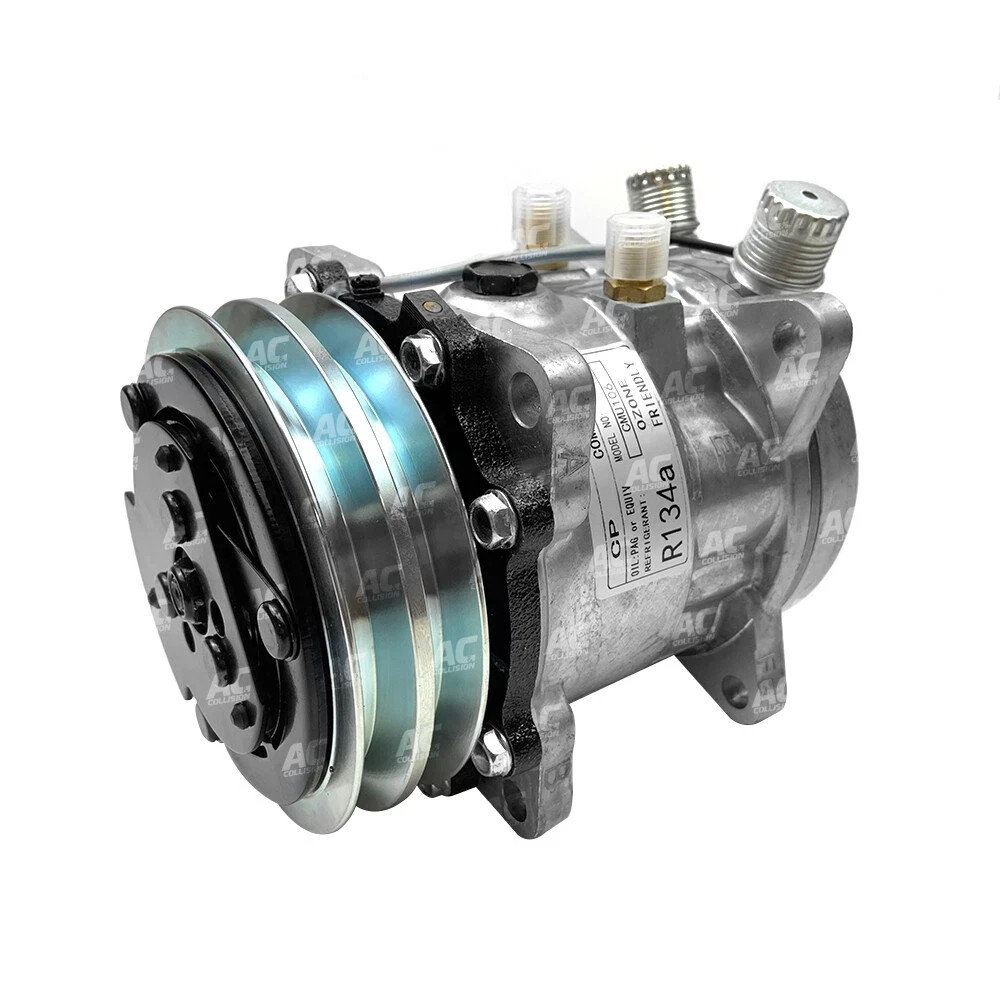 AC Compressor Fits Sanden 505 Style V-Belt 12V 2 Groove
