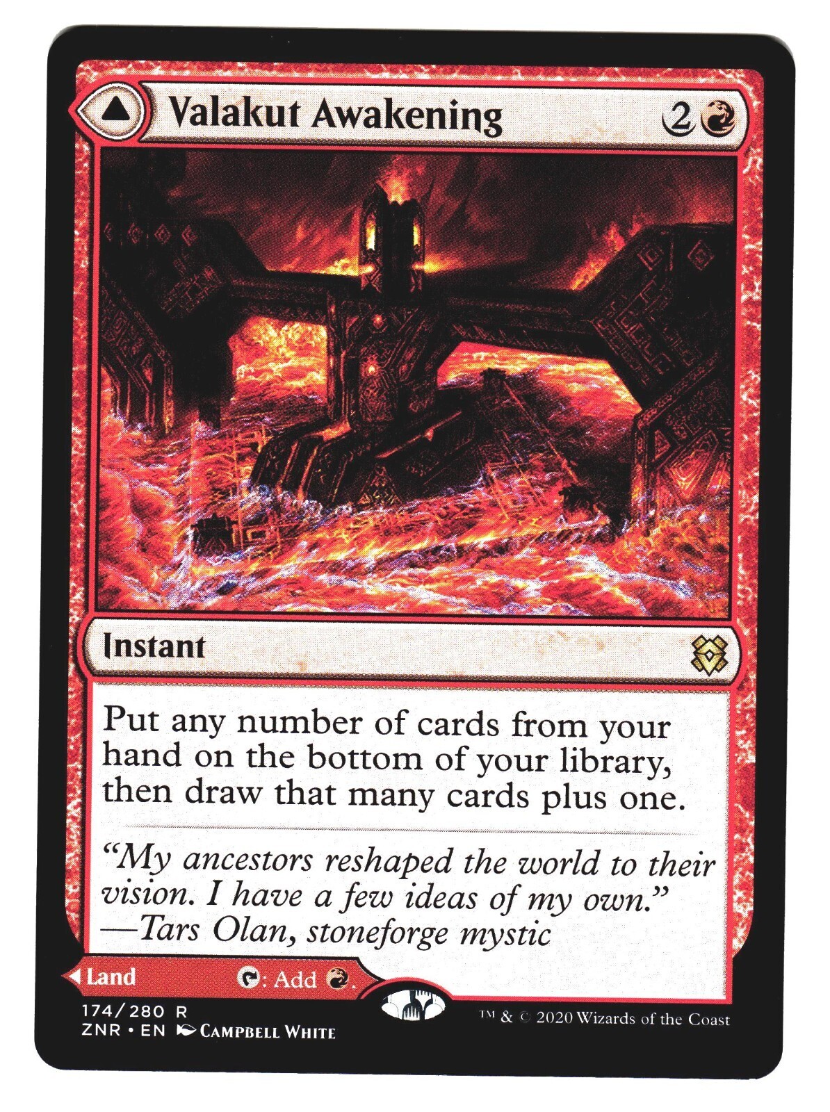 Magic The Gathering Zendikar Rising ZNR 2020 #174 Valakut Awakening NM x1 LOT2