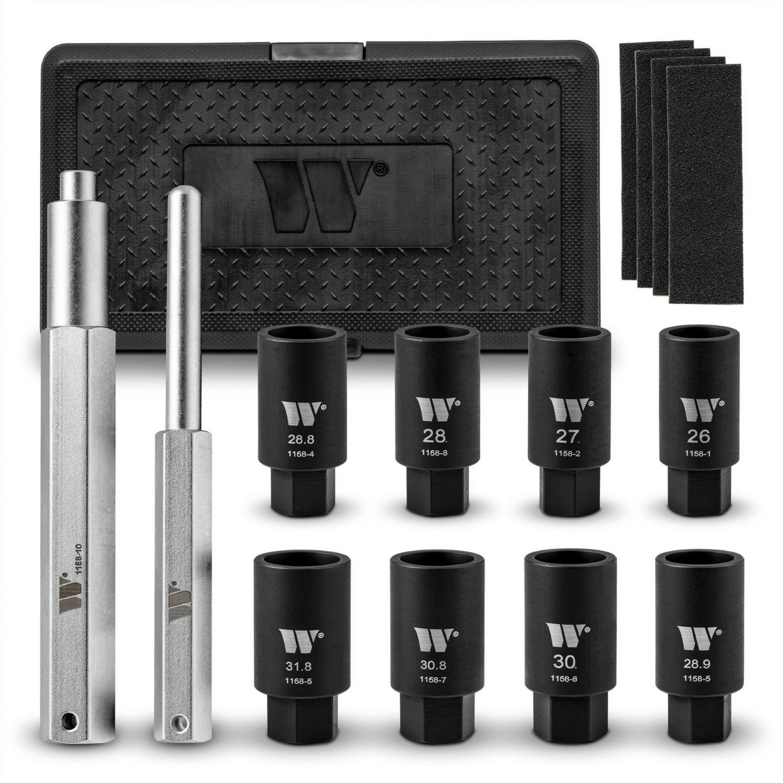 Welzh Werkzeug Universal Locking Wheel Nut Removal Sockets Tool Kit 1158-WW