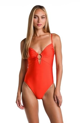 Sunshine 79 Women\'s Over The Shoulder Keyhole Plunge One Piece Swimsuit Size 12 Sunshine 79 Women\'s Over The Shoulder Keyhole Plunge One Piece Swimsuit Size 12