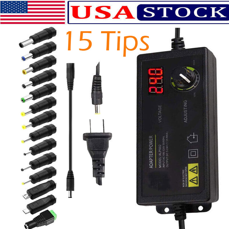 60W Power Supply DC 3V~24V Adjustable Variable Universal Switching AC/DC Adapter 60W Power Supply DC 3V~24V Adjustable Variable Universal Switching AC/DC Adapter