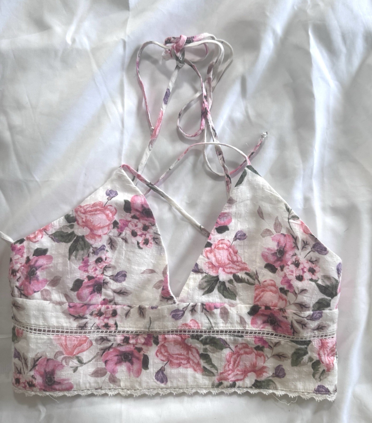 NWT Zara floral print top sz S