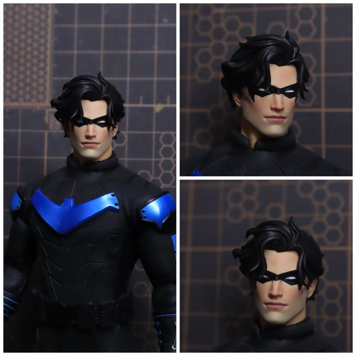 1/12 Painted Nightwing Robin Head Carving Sculpt Model Fit 6'' Action Figure 1/12 Painted Nightwing Robin Head Carving Sculpt Model Fit 6'' Action Figure