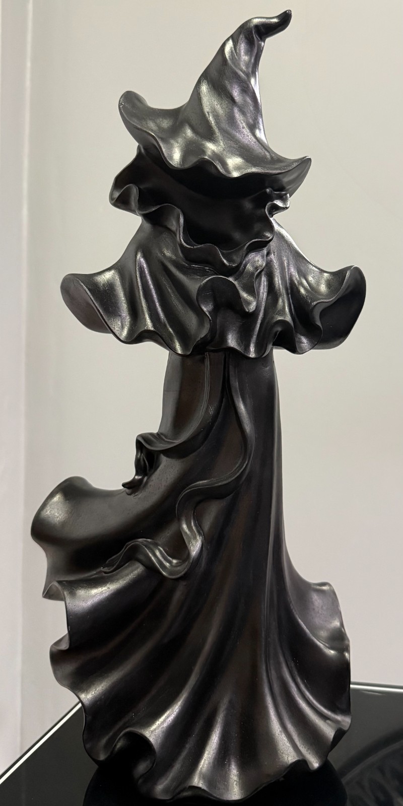 Black Witch Figurine 18 Inch Faceless Gothic Halloween Decor Statue Large