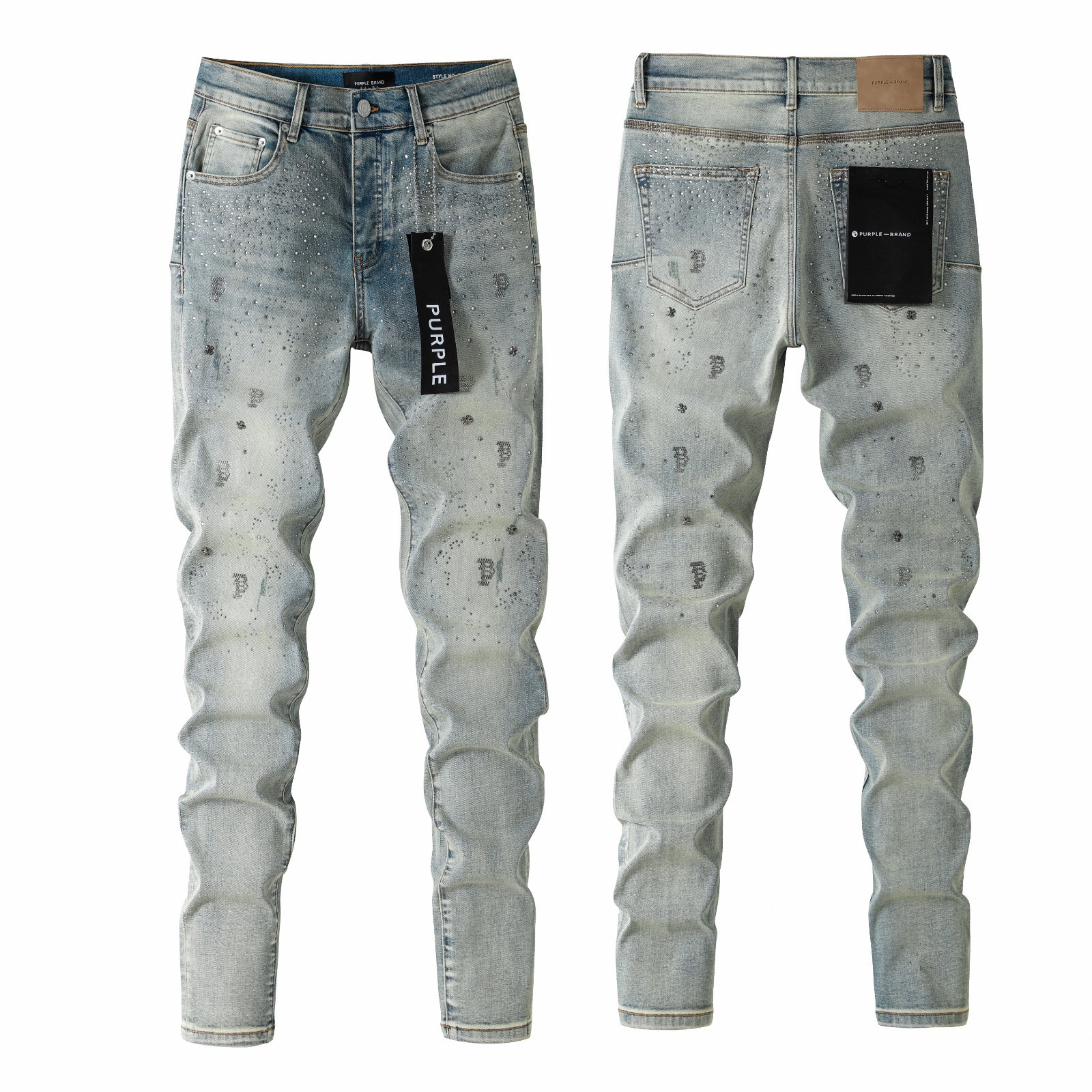 2026 New Purple Brand fashion Slim fit Splash-ink jeans 28-40! 2026 New Purple Brand fashion Slim fit Splash-ink jeans 28-40!