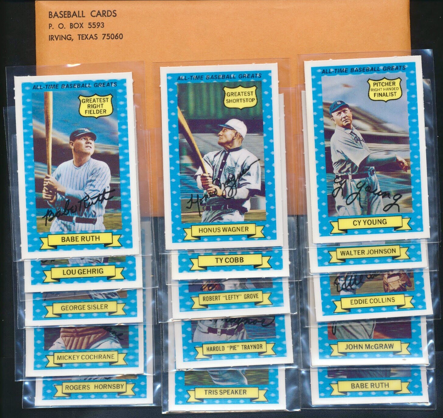 1970 Rold Gold Factory Sealed Set w/ Babe Ruth, Honus Wagner (Pre 1972 Kelloggs)