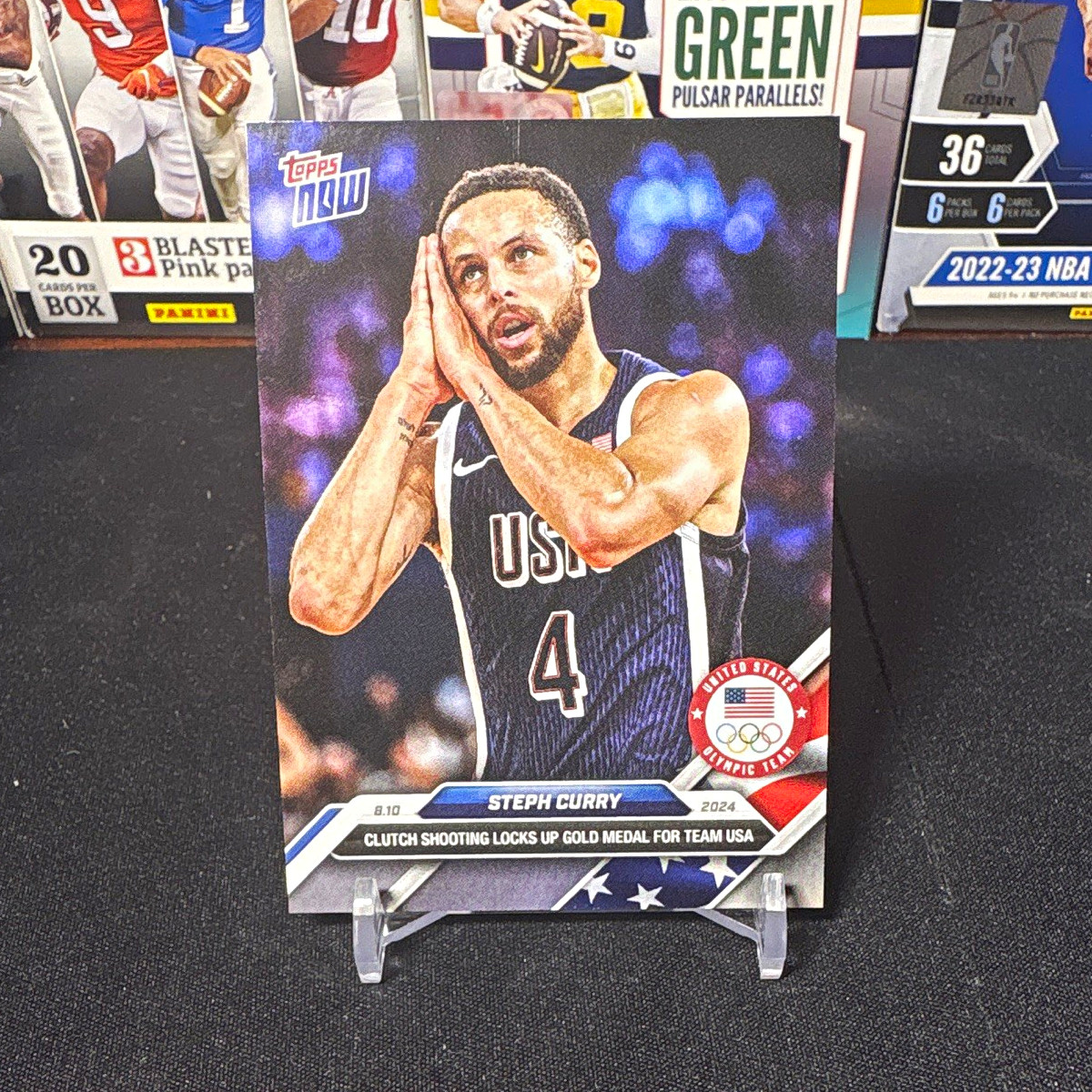 Topps Now 2024 Olympics “Night Night”Stephen Curry USA #27 🏀🔥