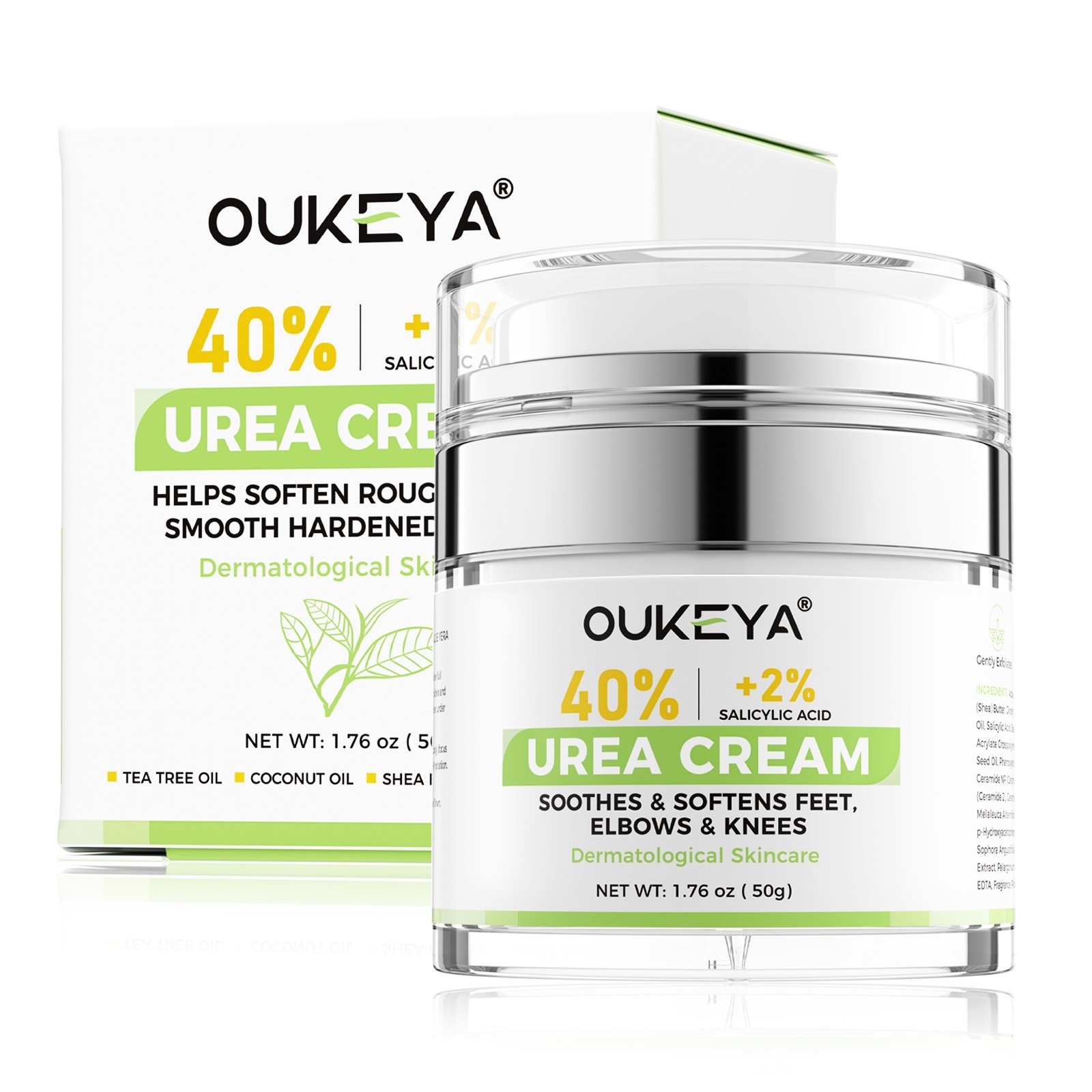 OUKEYA Urea Cream 40% +2% Salicylic Acid For Repair Dry Cracked Skin Moisturizer OUKEYA Urea Cream 40% +2% Salicylic Acid For Repair Dry Cracked Skin Moisturizer