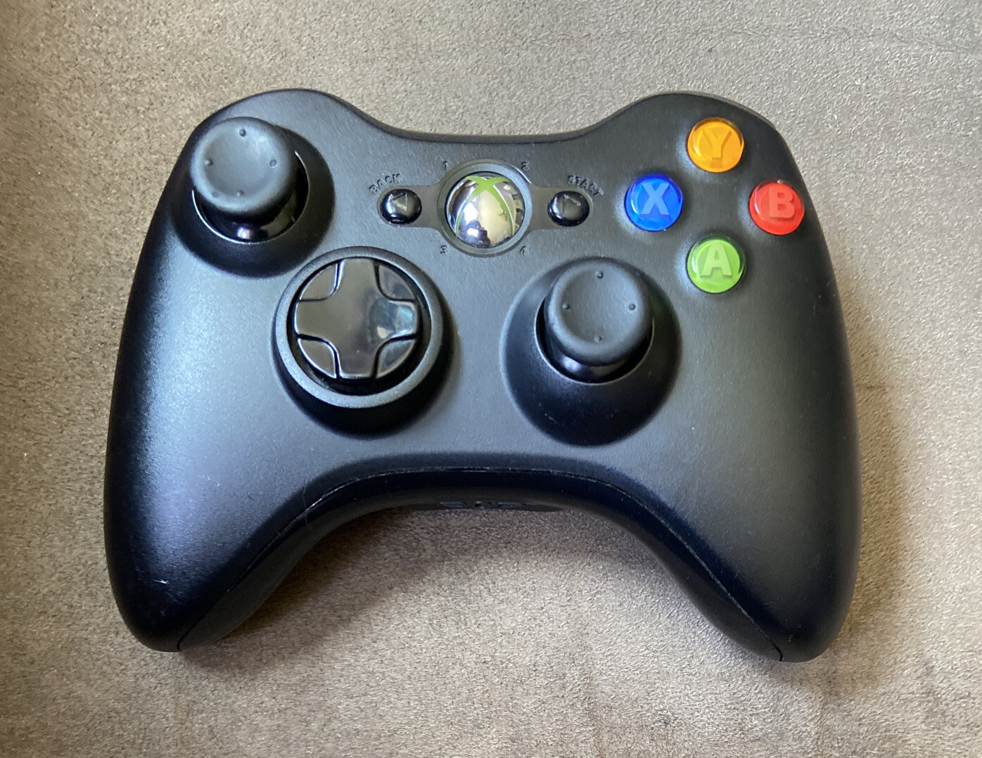 Official Microsoft Xbox 360 Black Wireless Controller ~ Works Great Authentic