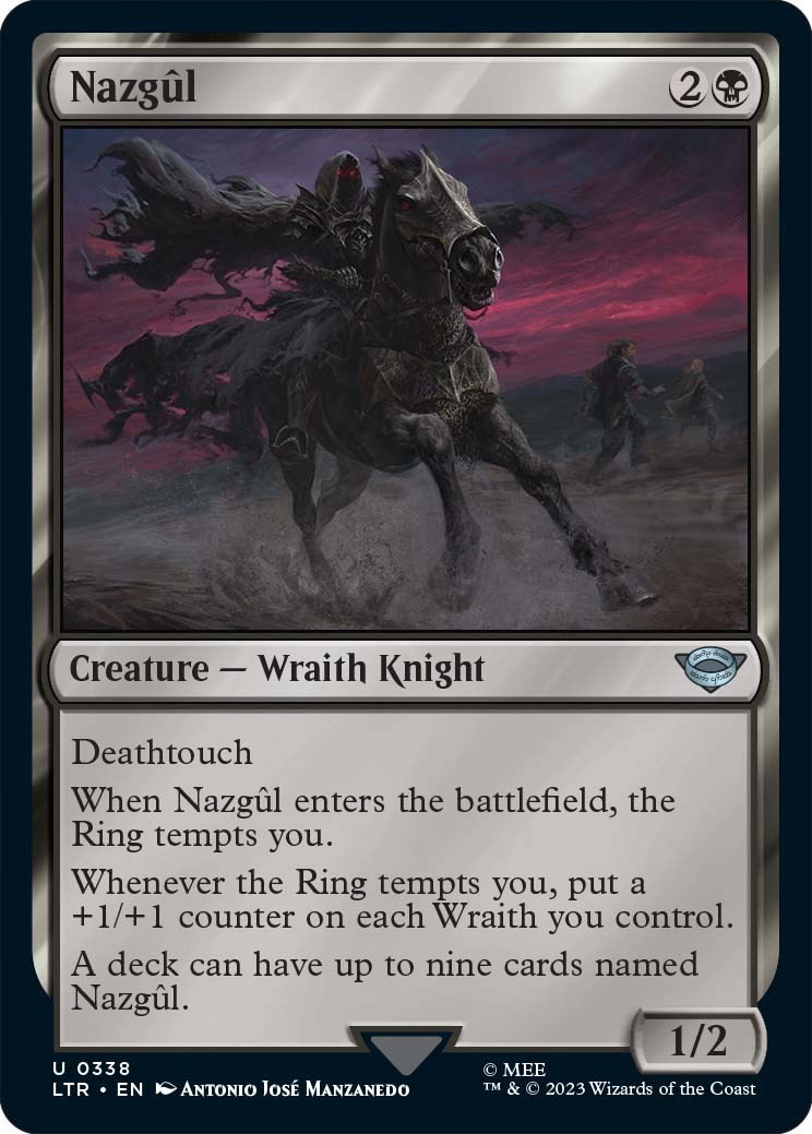 Nazgul (0338) #338 (NM) The Lord of the Rings: Tales of Middle-earth (LTR) MTG