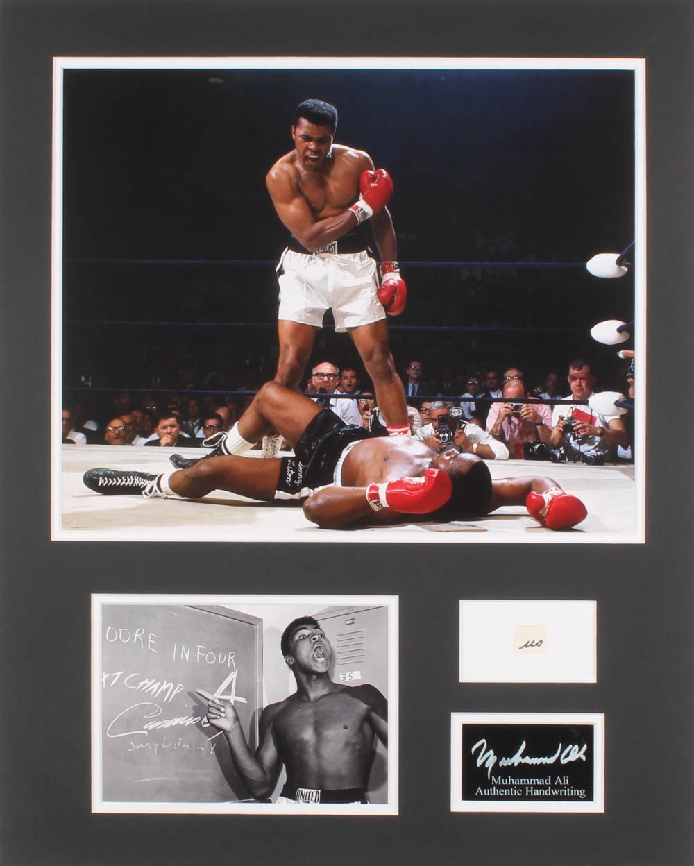 Muhammad Ali 16x20 Custom Matted Display with Hand Written Word JSA Muhammad Ali 16x20 Custom Matted Display with Hand Written Word JSA
