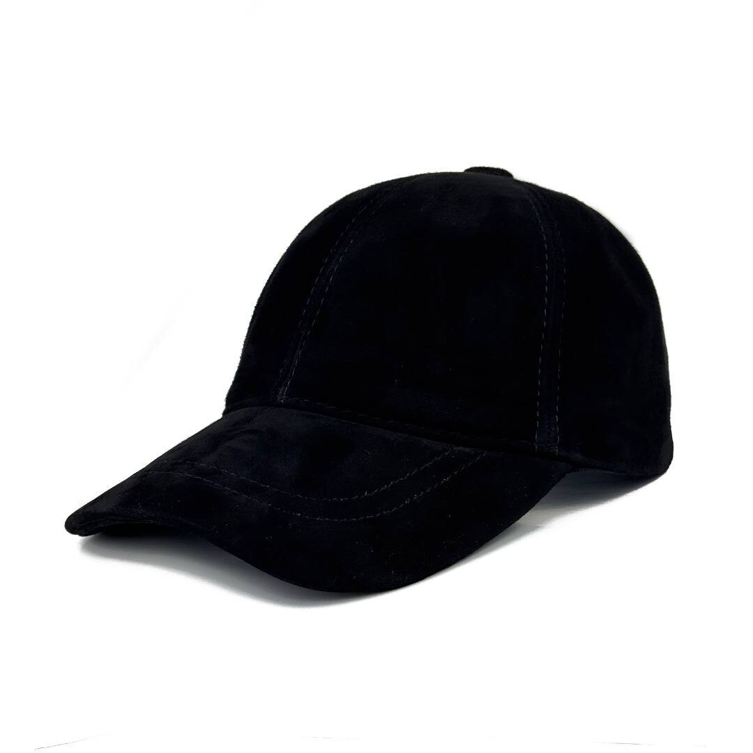 Handmade Real Men’sl Suede Leather Baseball Cap Adjustable Dad Hat