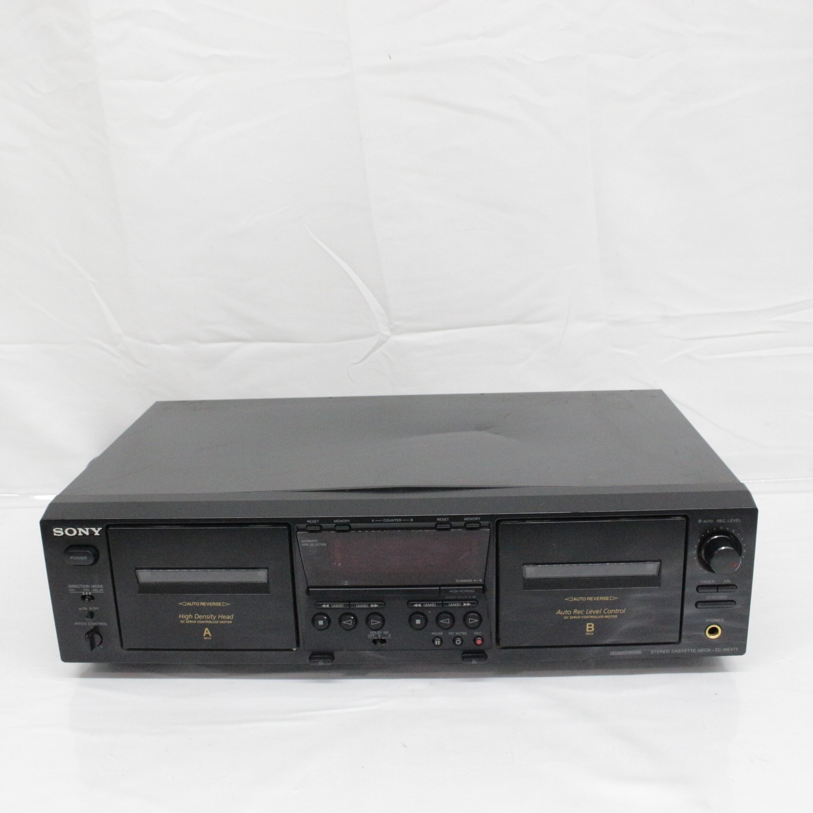 Sony TC-WE475 Vintage Dual Cassette Deck Serviced With Belts Dolby HX Working Sony TC-WE475 Vintage Dual Cassette Deck Serviced With Belts Dolby HX Working