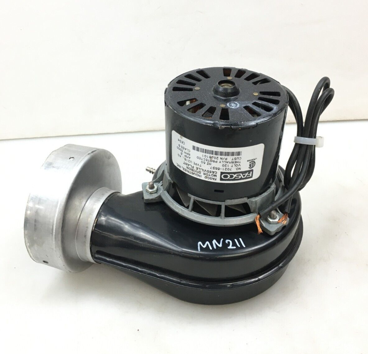 FASCO 7021-8657 Draft Inducer Blower Motor 20J8101 used  #MN211