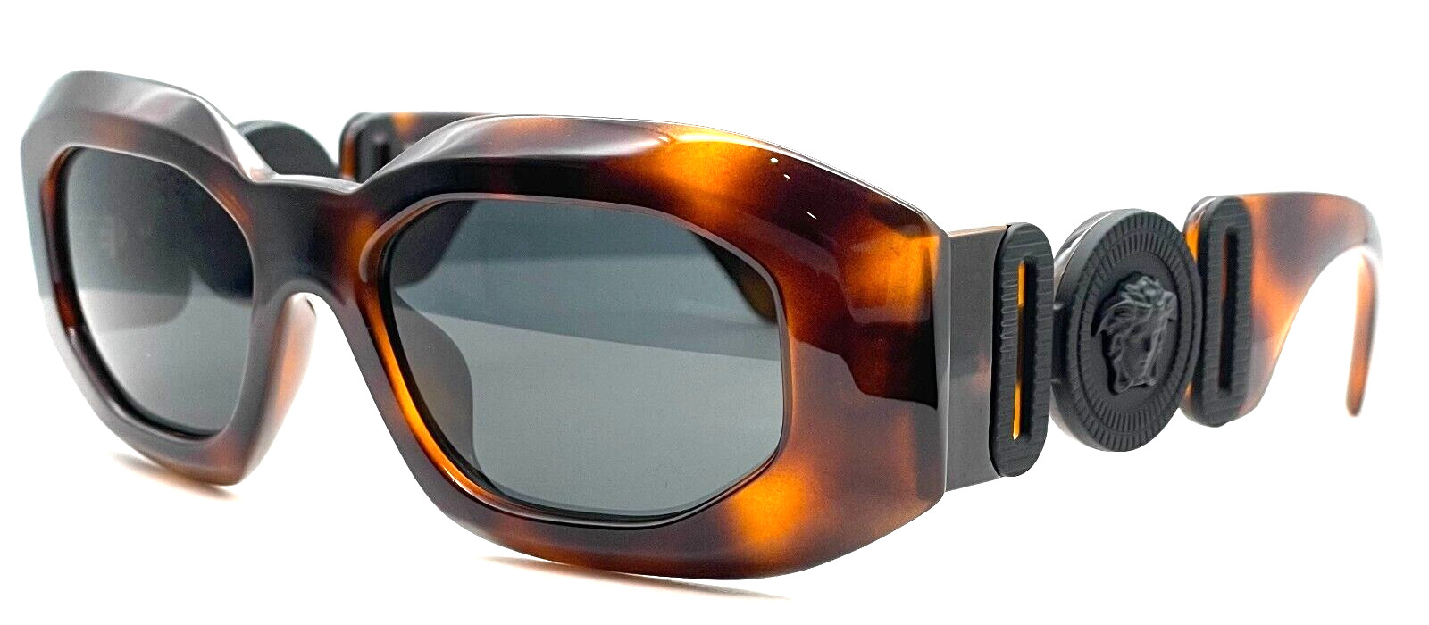 Versace VE4425U 521787 Havana-Black/Dark Gray Unisex Sunglasses Versace VE4425U 521787 Havana-Black/Dark Gray Unisex Sunglasses