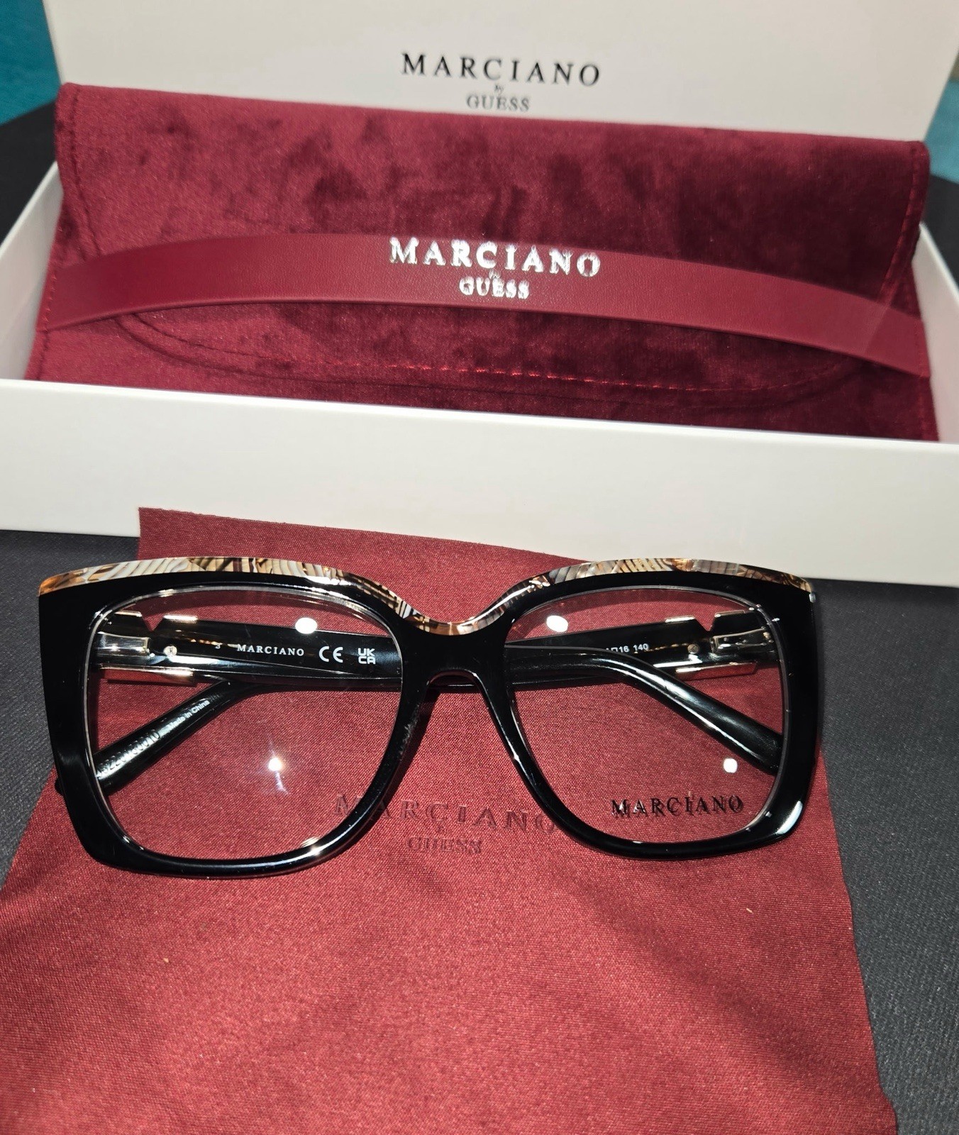 NEW Marciano by Guess GM80032 008 Black Cat Eye Eyeglasses NEW Marciano by Guess GM80032 008 Black Cat Eye Eyeglasses