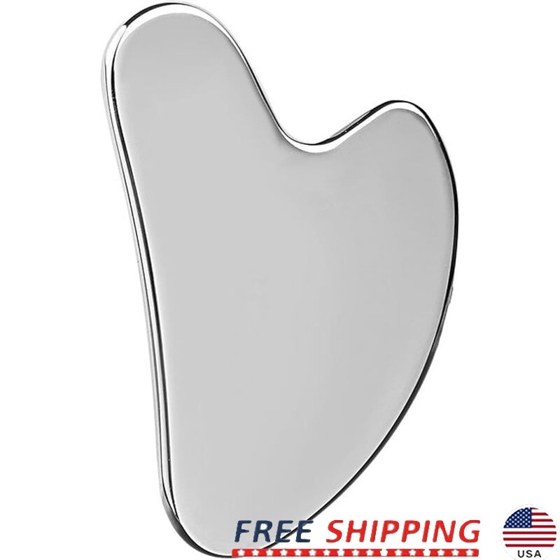 Stainless Steel Gua Sha Facial Tool Tighten Skin Massage Premium Beauty Massager