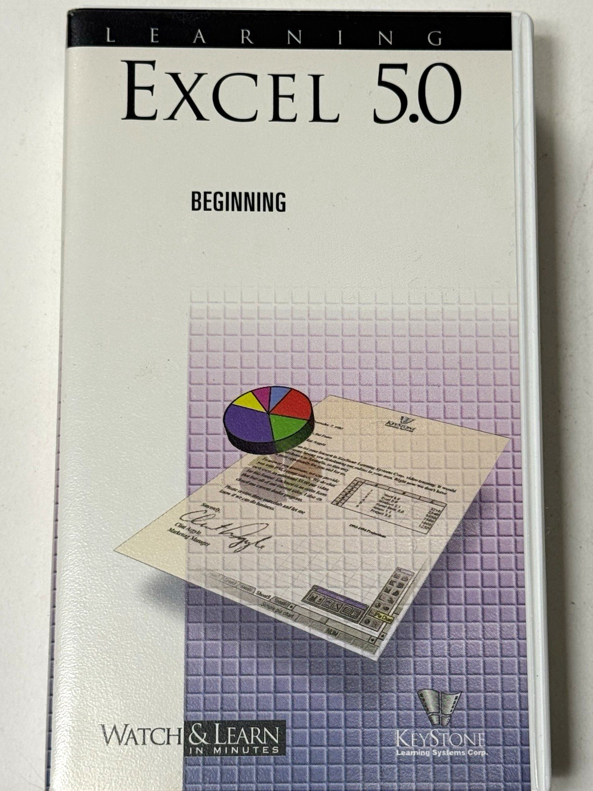 Learning Microsoft Excel 5.0 Beginning VHS 1994 Keystone Windows Training