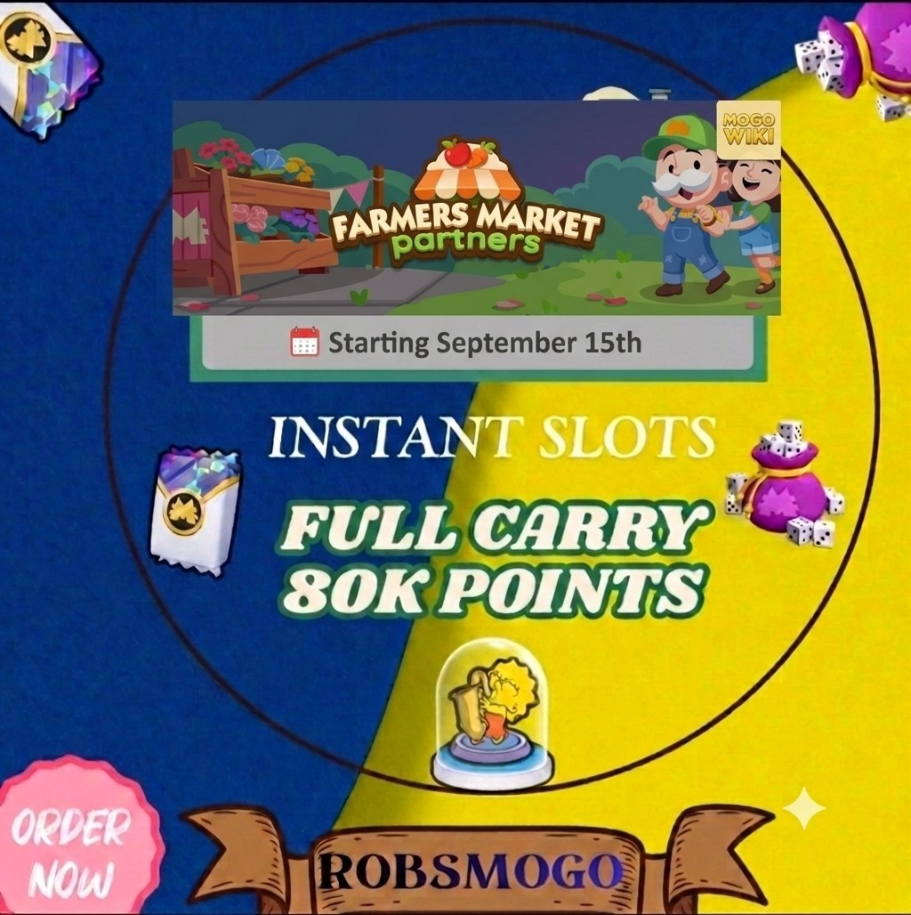 Monopoly_Partner_Event _Go⚡️Farmers Partners Event full carry ( 24 Hours) 