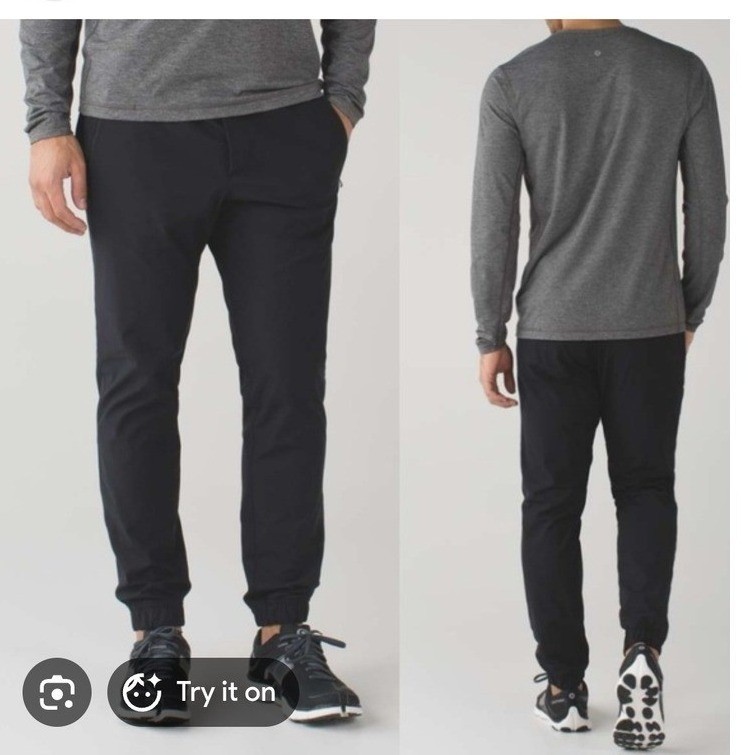 Lululemon warpcity mens black medium joggers Lululemon warpcity mens black medium joggers