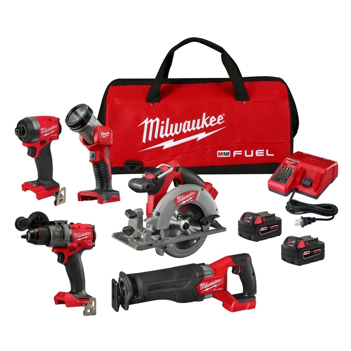 Milwaukee 3697-25 18V Tool Combo Kit Milwaukee 3697-25 18V Tool Combo Kit